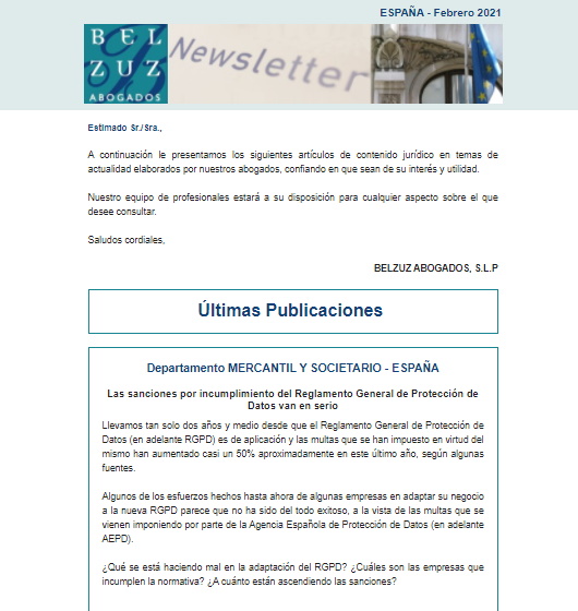 Newsletter España - Febrero 2021